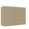 vidaXL Credenza Rovere Sonoma 88x30x65 cm in Legno Multistrato