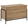 vidaXL Scatola di Stoccaggio Rovere Artigianale 80 x 40 x 49,5 cm