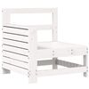 vidaXL Set Divani da Giardino 7 pz Bianco in Legno Massello di Pino