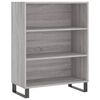 vidaXL Credenza Grigio Sonoma 69,5x34x180 cm in Legno Multistrato