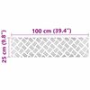 vidaXL Gradini per Scale 4 pcs Argento 100 x 25 cm Alluminio
