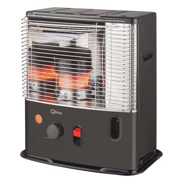 Qlima Stufa a Petrolio R 4224S TC-2 Nero 4,2 L Acciaio Inox