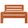 vidaXL Letto senza Materasso Marrone Cera 75x190 cm in Legno di Pino