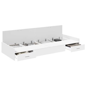 vidaXL Struttura del letto Bianco 80 x 200 cm Legno multistrato