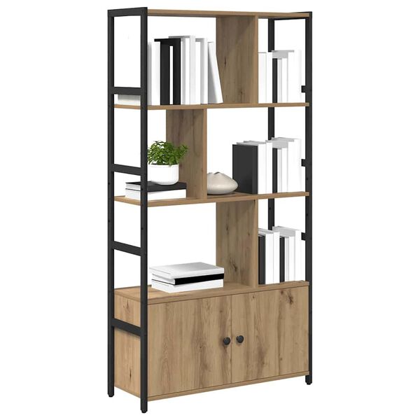 vidaXL Libreria Rovere artigianale 80 x 30 x 155,5 cm
