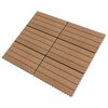 vidaXL Piastrella per Decking 6 pcs Marrone 60 x 30 cm WPC