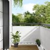 vidaXL Paravento da Balcone Bianco 90x700 cm 100% Poliestere Oxford
