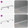 vidaXL Drenaggio doccia 2 in 1 Argento 90 cm Acciaio Inox 304