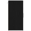 vidaXL Scarpiere 2 pz Rovere Nero 32x35x70 cm in Legno Multistrato