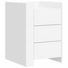 vidaXL Comodino Bianco 45x50x65 cm in Legno Multistrato