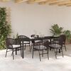 vidaXL Set da Pranzo per Giardino 7 pcs Marrone
