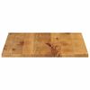 vidaXL Piano per Tavolo 70x70x3,8 cm Quadrato Legno Massello di Mango
