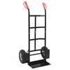 vidaXL Carrello Pieghevole Estensibile Nero e Rosso 57 x 46 x 113 cm