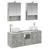 vidaXL Set di Armadi da Bagno 5 pz Grigio Cemento Legno ingegnerizzato