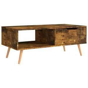 vidaXL Tavolino Salotto Rovere Fumo 100x49,5x43 cm Legno Multistrato