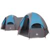 vidaXL Tenda familiare con telo da pioggia resistente all'acqua Blu