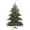 vidaXL Albero di Natale Artificiale con Rami Pieghevoli Verde 150 cm