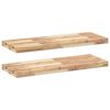 vidaXL Mensole da Parete 2 pz 100x30x4 cm Legno Acacia Non Trattato