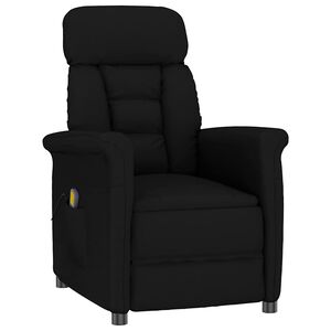 vidaXL Sedia da massaggio Nero 96.5 x 70.5 x 95 cm Microfibra