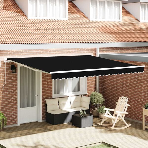 vidaXL Tenda da Sole giallo e arancione 450 x 300 x 165 cm Poliestere