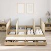 vidaXL Struttura letto con contenitore Rovere Sonoma 200 cm