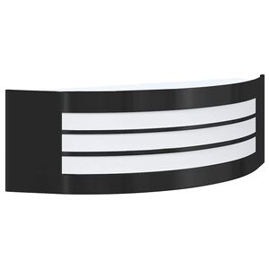 vidaXL Lampada da Parete Esterna Nero 32 x 10 x 10 cm