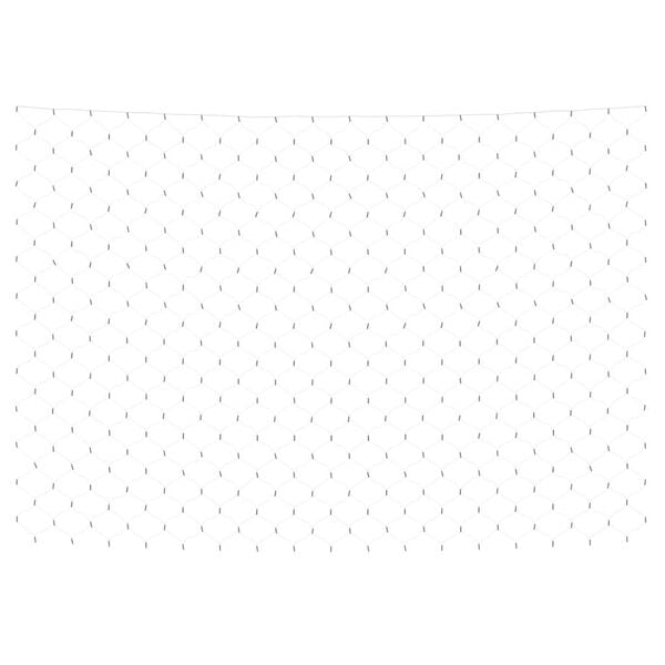 vidaXL Luci di Natale Rete Bianco Caldo 3x3m 306 LED Interni Esterni