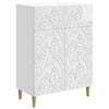 vidaXL Credenza Bianco Lucido 66 x 34,5 x 90 cm Legno ingegnerizzato