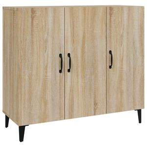 vidaXL Credenza Rovere Sonoma 90x34x80 cm in Legno Multistrato