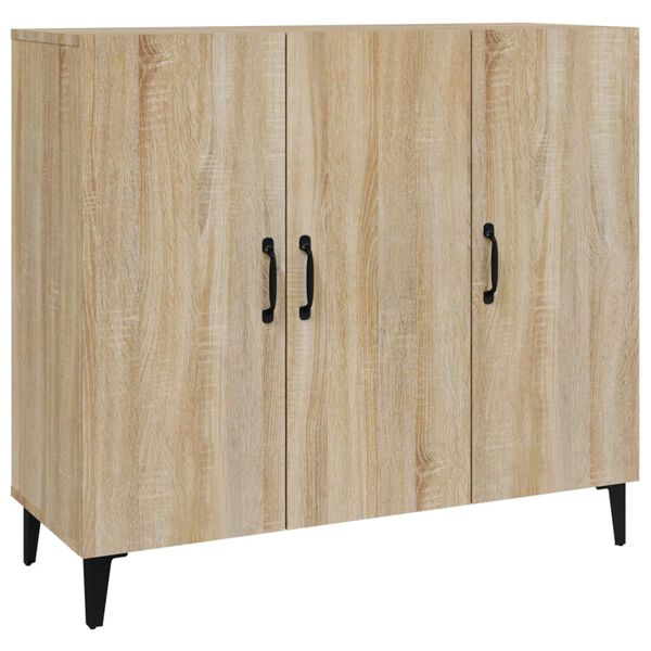vidaXL Credenza Rovere Sonoma 90x34x80 cm in Legno Multistrato