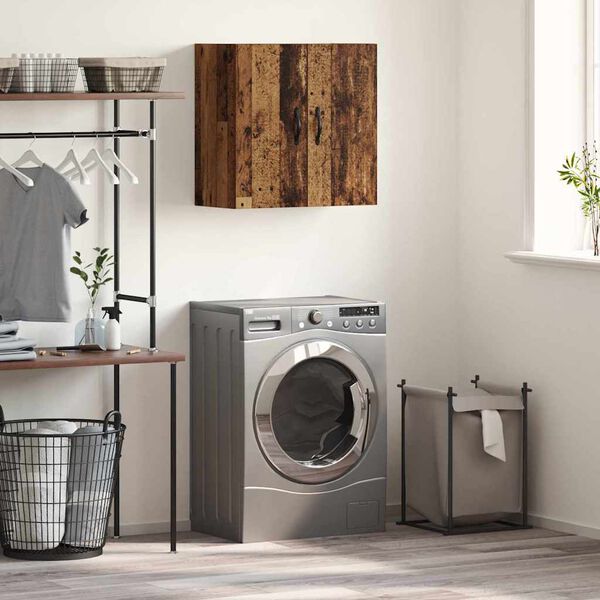 vidaXL Mobiletto a muro Legno vecchio 60 x 31 x 60 cm