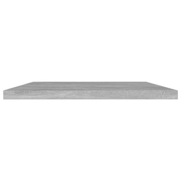 vidaXL Ripiani per Libreria 4pz Grigio Cemento 60x20x1,5cm Multistrato