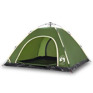 vidaXL Tenda da Campeggio 5 Persone Verde a Rilascio Rapido