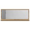 vidaXL Mensola Specchio rovere artigianale 90 x 10,5 x 37 cm