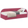 vidaXL Struttura Letto Angolare con Materasso 2 pz Rosso Vino