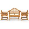 vidaXL Set Salotto per Giardino 4pz Legno Massello di Teak