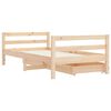 vidaXL Giroletto per Bambini con Cassetti 80x160cm Legno Massello Pino