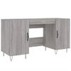 vidaXL Scrivania Grigio Sonoma 140x50x75 cm in Legno Multistrato