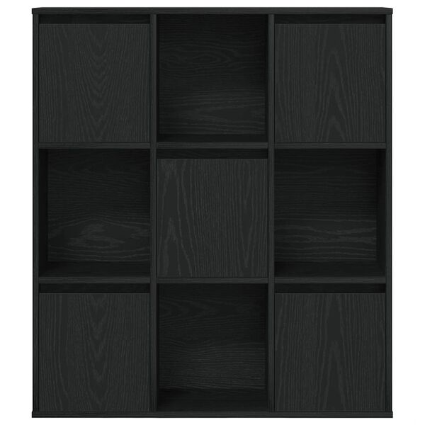 vidaXL Libreria Rovere Nero 89x24x101,5 cm in Legno Multistrato