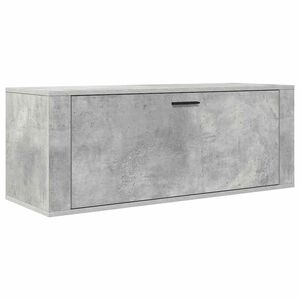 vidaXL Scarpiera a Muro Grigio Cemento100x35x38cm in Legno Multistrato