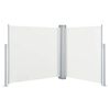 vidaXL Tenda da Sole Laterale Retrattile Crema 100x600 cm