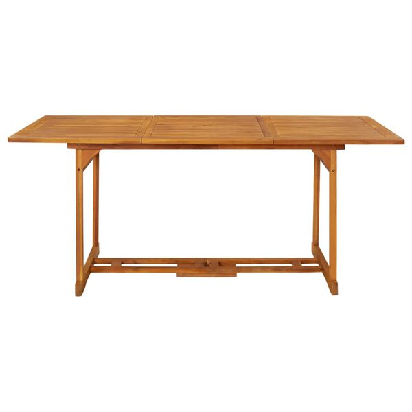 vidaXL Tavolo da Pranzo per Esterni 180x90x75cm Legno Massello Acacia