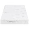 vidaXL Scaffale da parete 2 pcs Marmo Bianco 60 x 23,5 x 4 cm