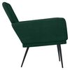 vidaXL Poltrona Verde Scuro 62x79x79 cm Velluto