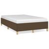 vidaXL Giroletto senza Materasso Marrone Scuro 80x200 cm in Tessuto