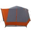 vidaXL Tenda Capanna con tetto Grigio e arancione 333 x 317 x 194 cm