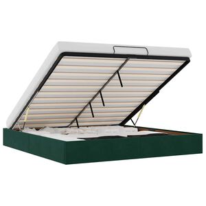 vidaXL Struttura Letto Pouf senza Materasso 200x200 cm in Velluto