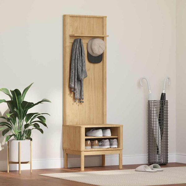 vidaXL Armadio per corridoio FLORO Marrone cerato 50 x 40 x 158 cm