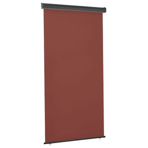 vidaXL Tendalino Laterale per Balcone 125x250 cm Marrone