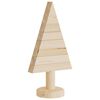 vidaXL Alberi di Natale Decorativi in Legno 2pz 30cm Massello di Pino